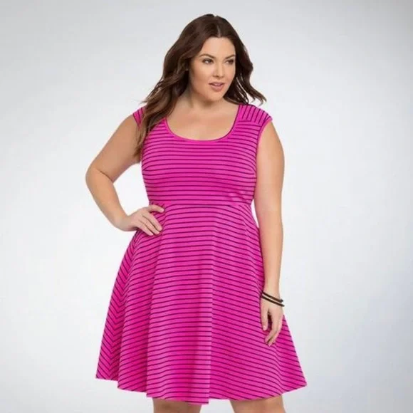 Torrid cross back skater dress Torrid cross back skater dress